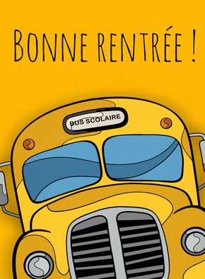 Bonne rentrée avec le bus scolaire coloré